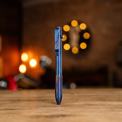 Bolt Action Pen - Full Titanium Damascus