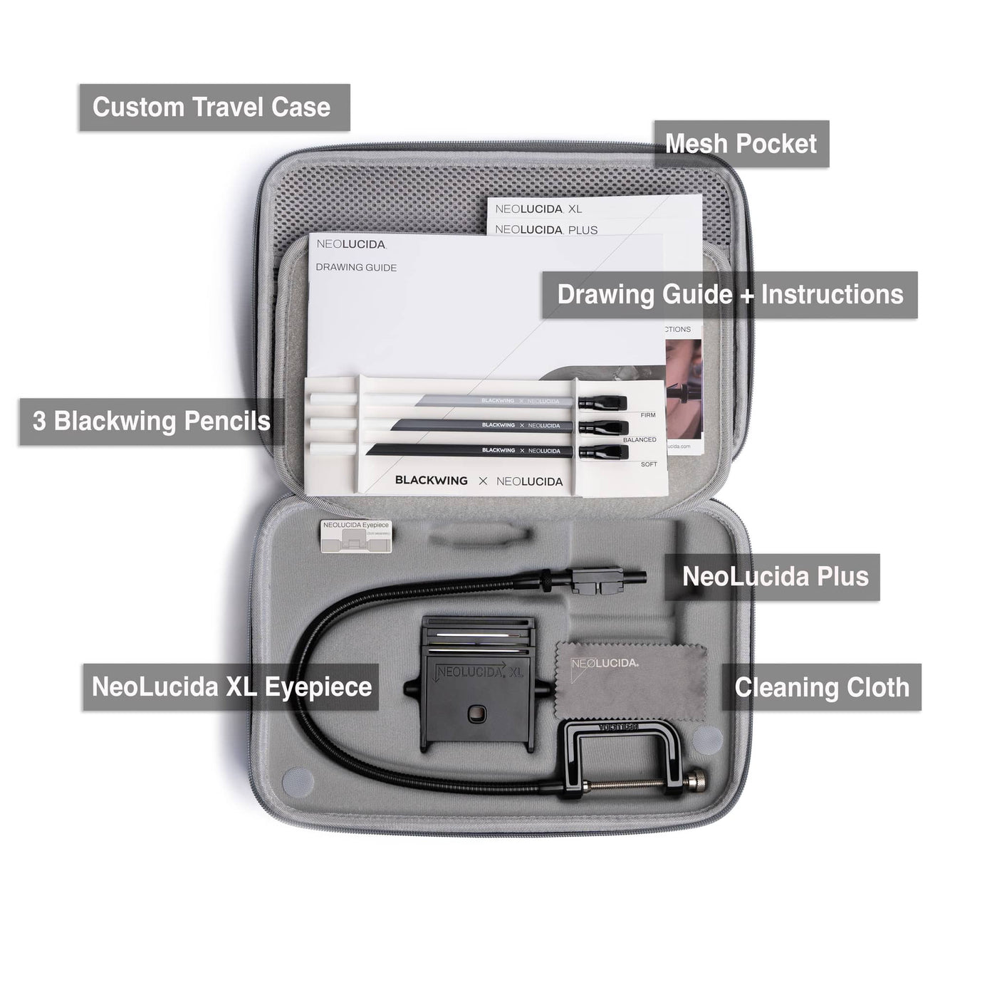 NeoLucida Deluxe Drawing Aid with Precision Optics & Portable Case ...