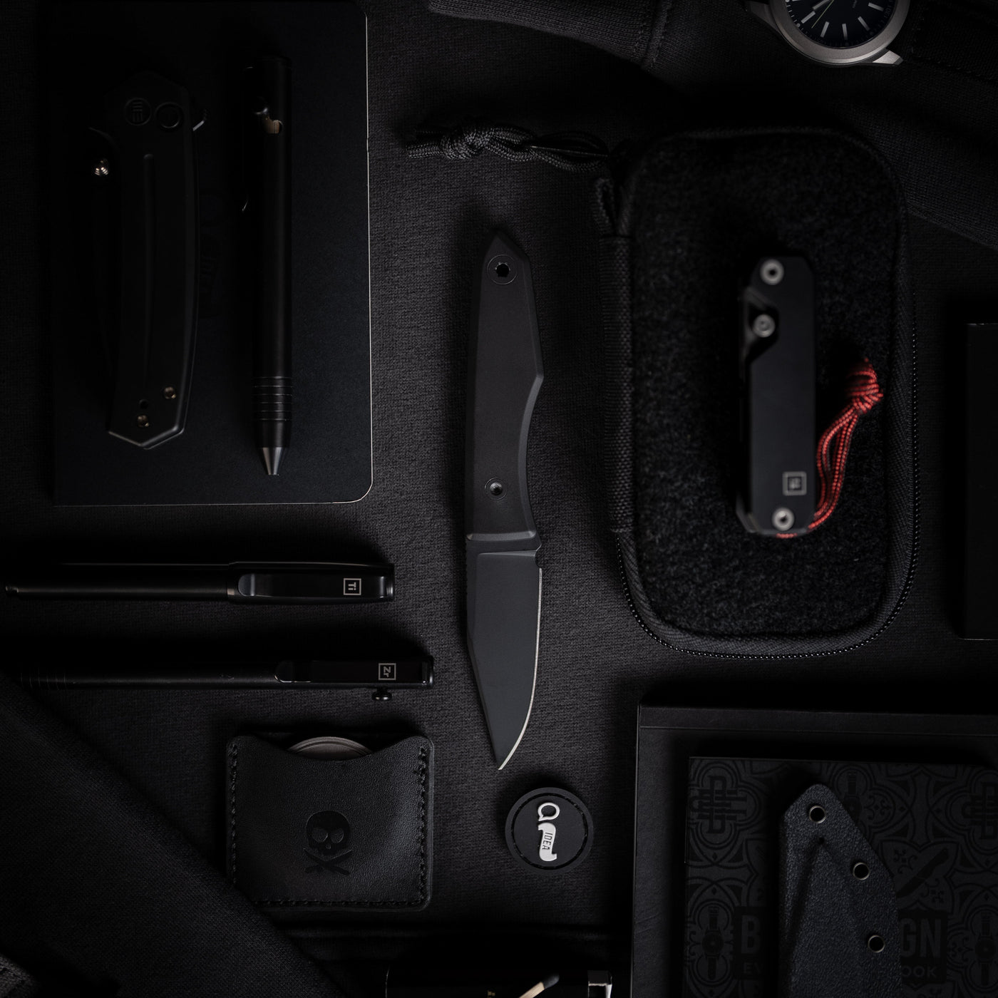 Blackout Cerakote Ti Lookout Fixed Blade