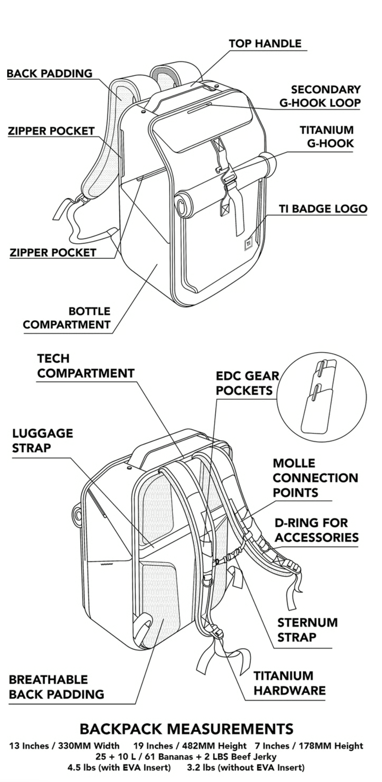 Ti EDC Backpack