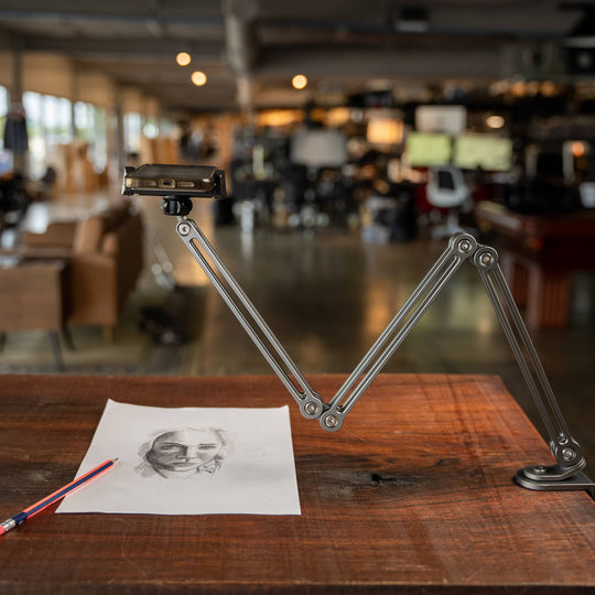 Aluminum Triple Arm iPad Stand for Camera Lucida™ App | Big Idea