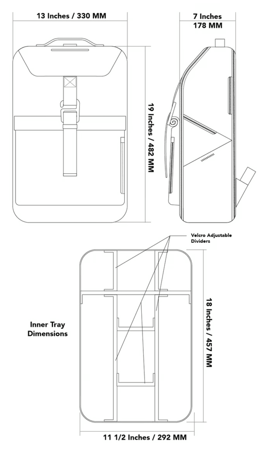 160th Rucksack Layout Premium Ti EDC Backpack for Everyday Carry | Big Idea Design LLC