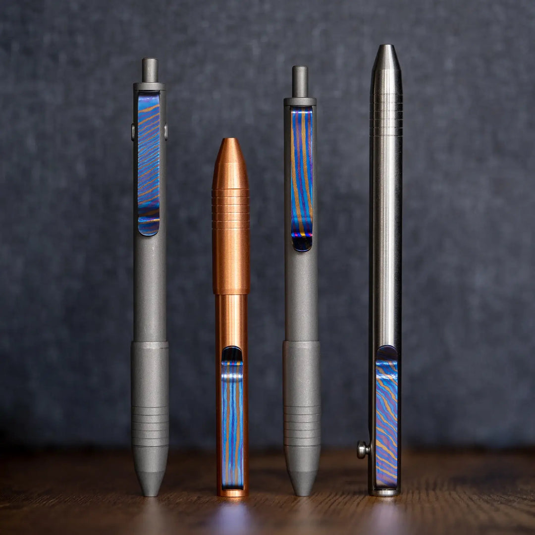 Titanium Damascus CNC Milled Pocket Clip – CNC milled EDC