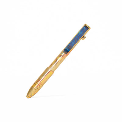 Bolt Action Pen - Full Brass Damascus