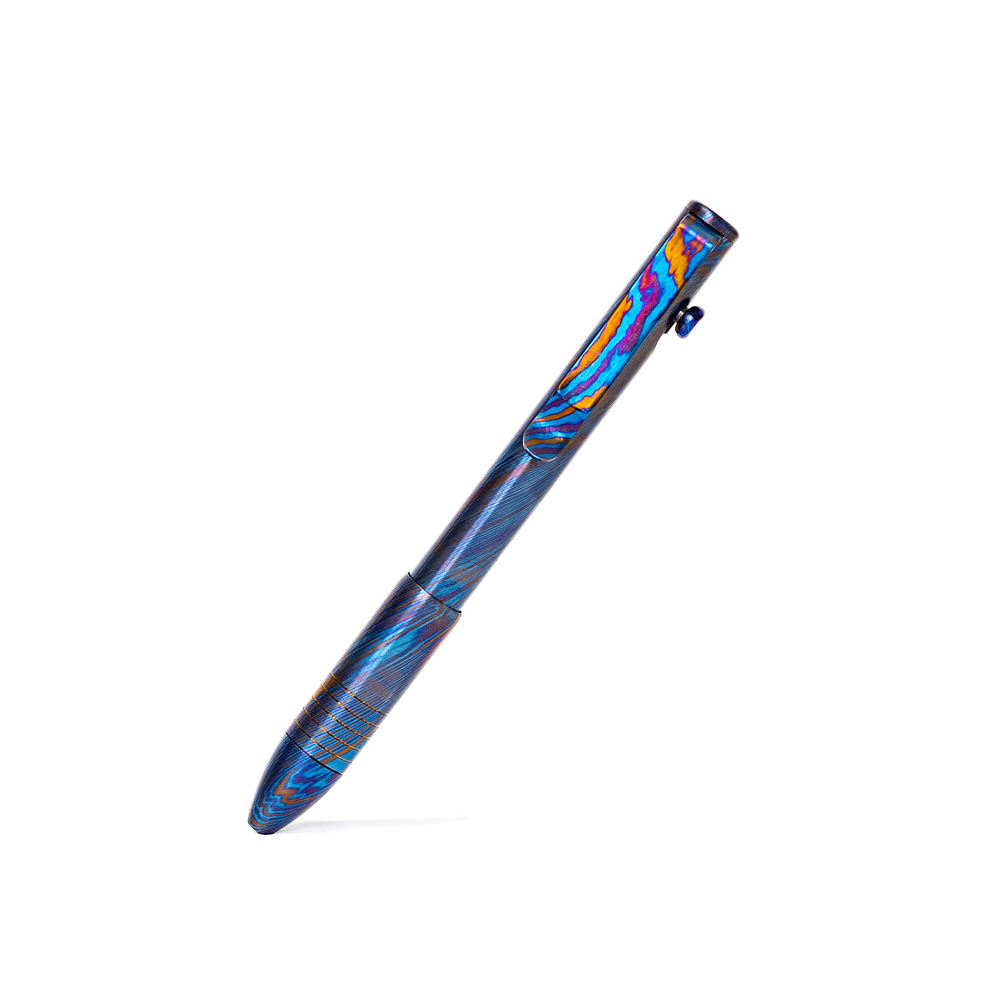 Bolt Action Pen - Full Titanium Damascus