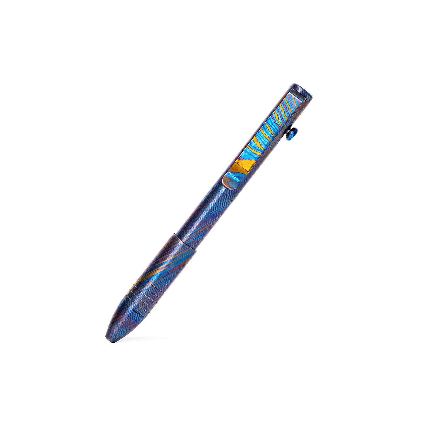 Bolt Action Pen - Full Titanium Damascus