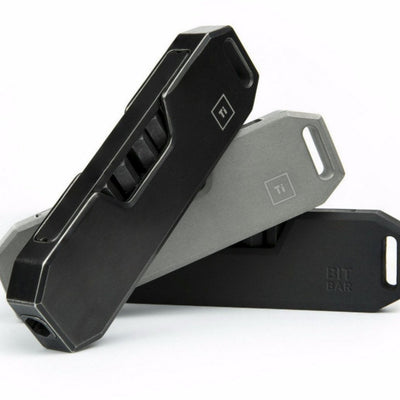 Bit Bar : The Pocket Friendly EDC Screwdriver - Grade 5 Titanium (Black)