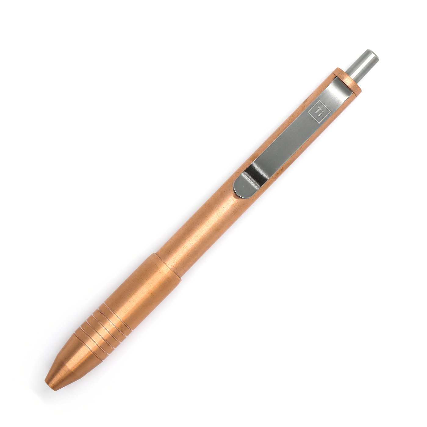 Brass & Copper Click EDC Pen