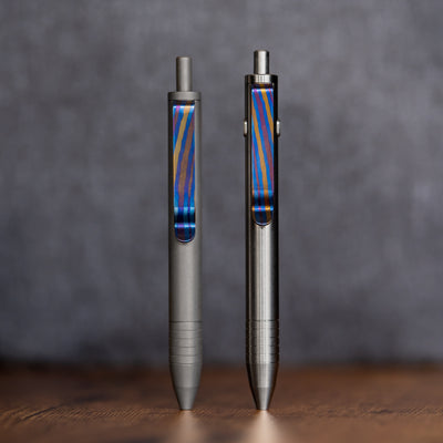 Big Idea Design Titanium Damascus Pen Clip (Fountain EDC/Ti Arto/Ti Arto EDC)