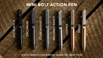 Mini Bolt Action Pen