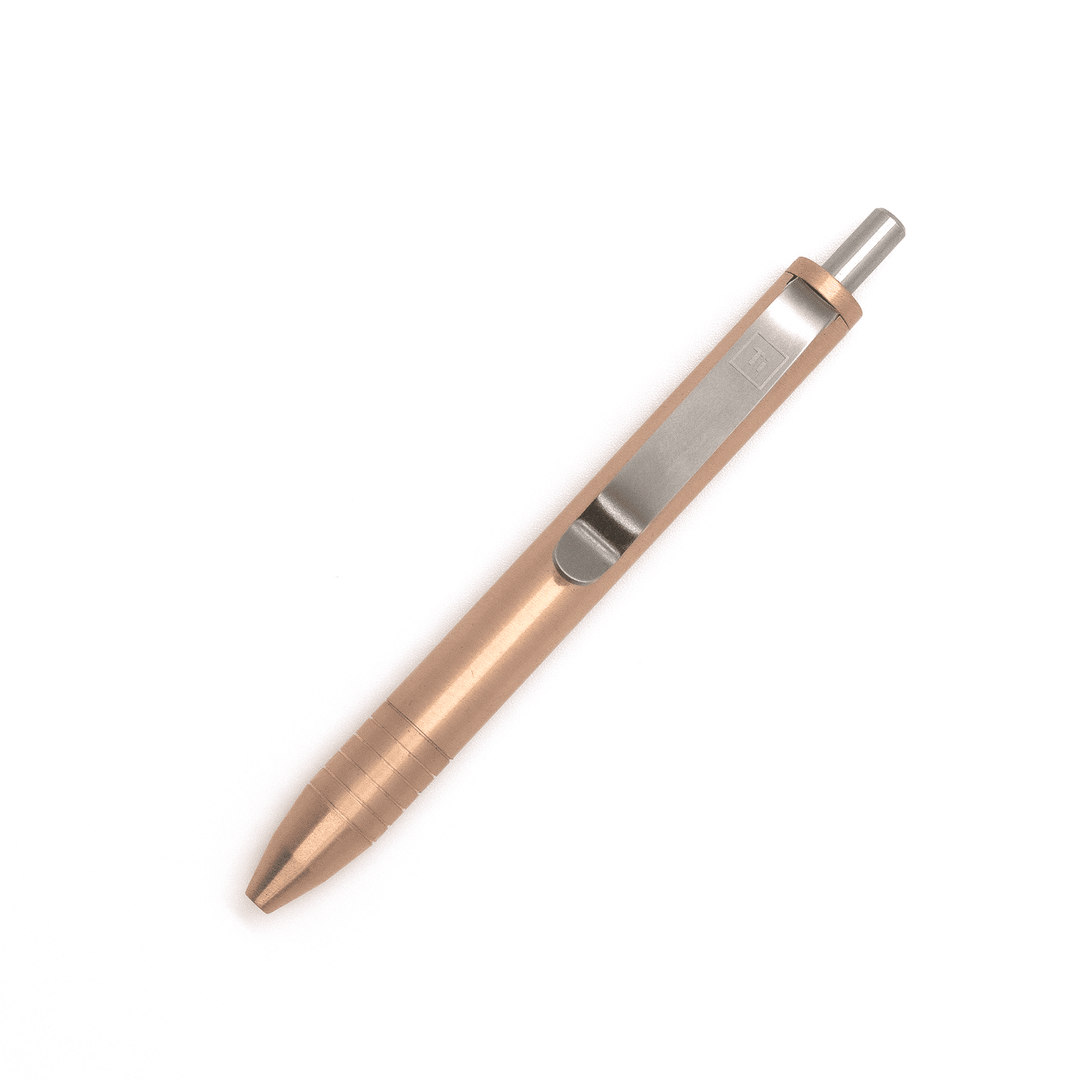 筆記具 Autmog36 Click Pen C110 Pure Copper Body Mini Click Pen For Quick Notes And Signatures – Big Idea Design LLC