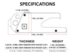 Titanium Pocket Tool Slide - image 1
