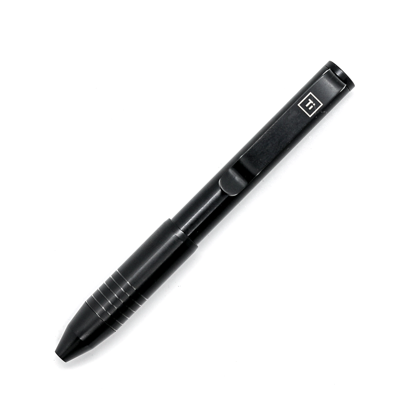 BIG IDEA DESIGN LLC black tactical pen with pocket clip and ridged grip for everyday carry pens
