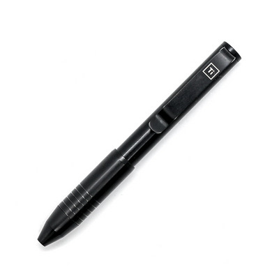 BIG IDEA DESIGN LLC black tactical pen with pocket clip and ridged grip for everyday carry pens