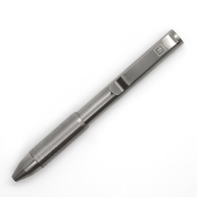 BIG IDEA DESIGN LLC titanium style machined metal pocket pen with knurled grip and sturdy clip Pens