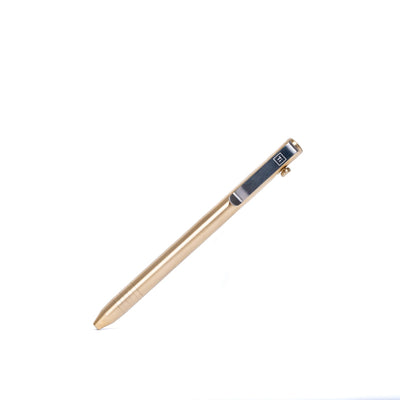Big Idea Design LLC sleek titanium bolt action pen with metal clip and elegant design