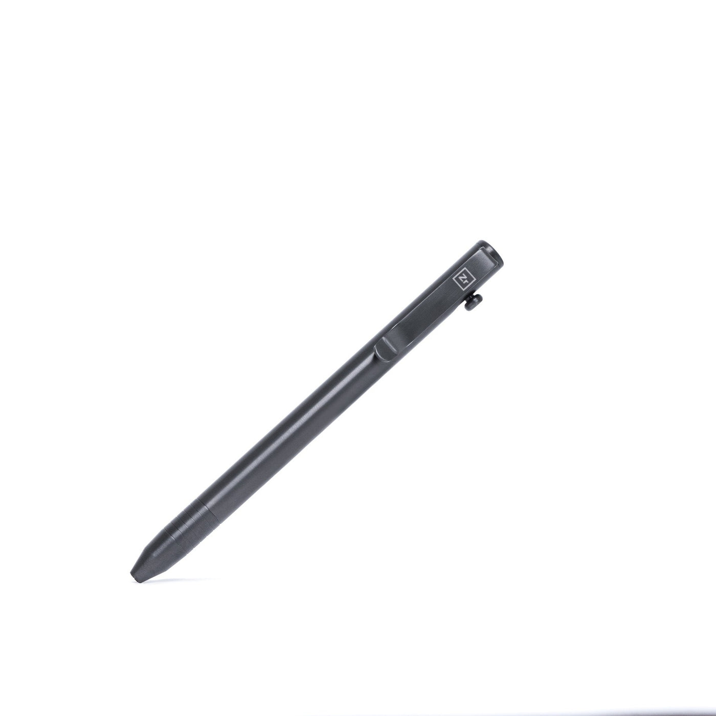 Big Idea Design LLC titanium bolt action pen in matte black with sleek metal clip