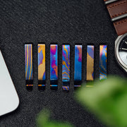 Titanium Damascus Pen Clip