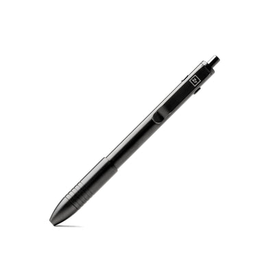 Sleek black titanium EDC pen by Big Idea Design LLC with a durable metal body and clip