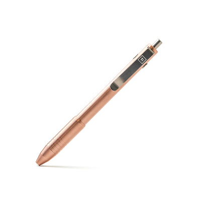 Copper titanium EDC pen by Big Idea Design LLC with sleek metal body and clip