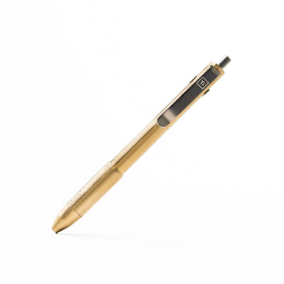 Big Idea Design LLC gold titanium EDC pen with sleek metal clip and durable body